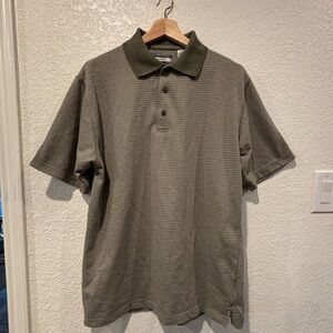 Munsingwear Classics Textured Polo Shirt | Olive Green | Large